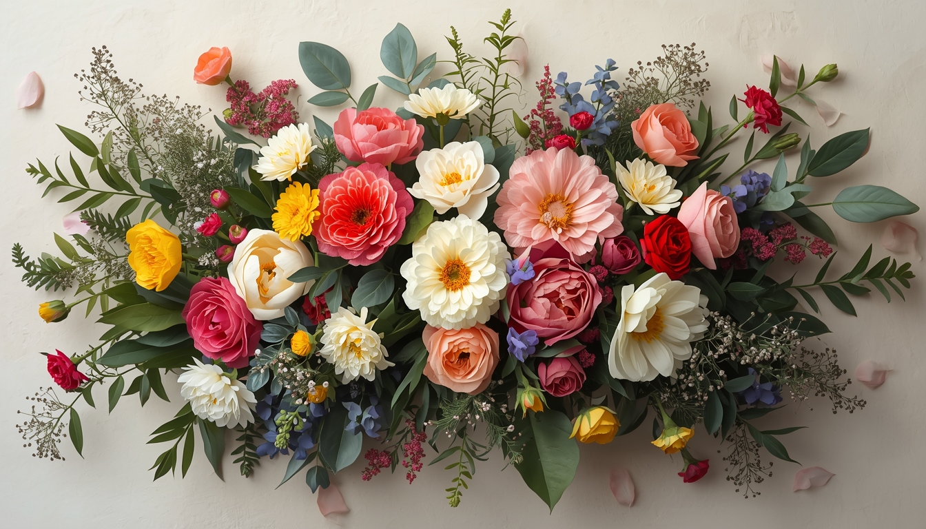Floral artistry and bouquet design