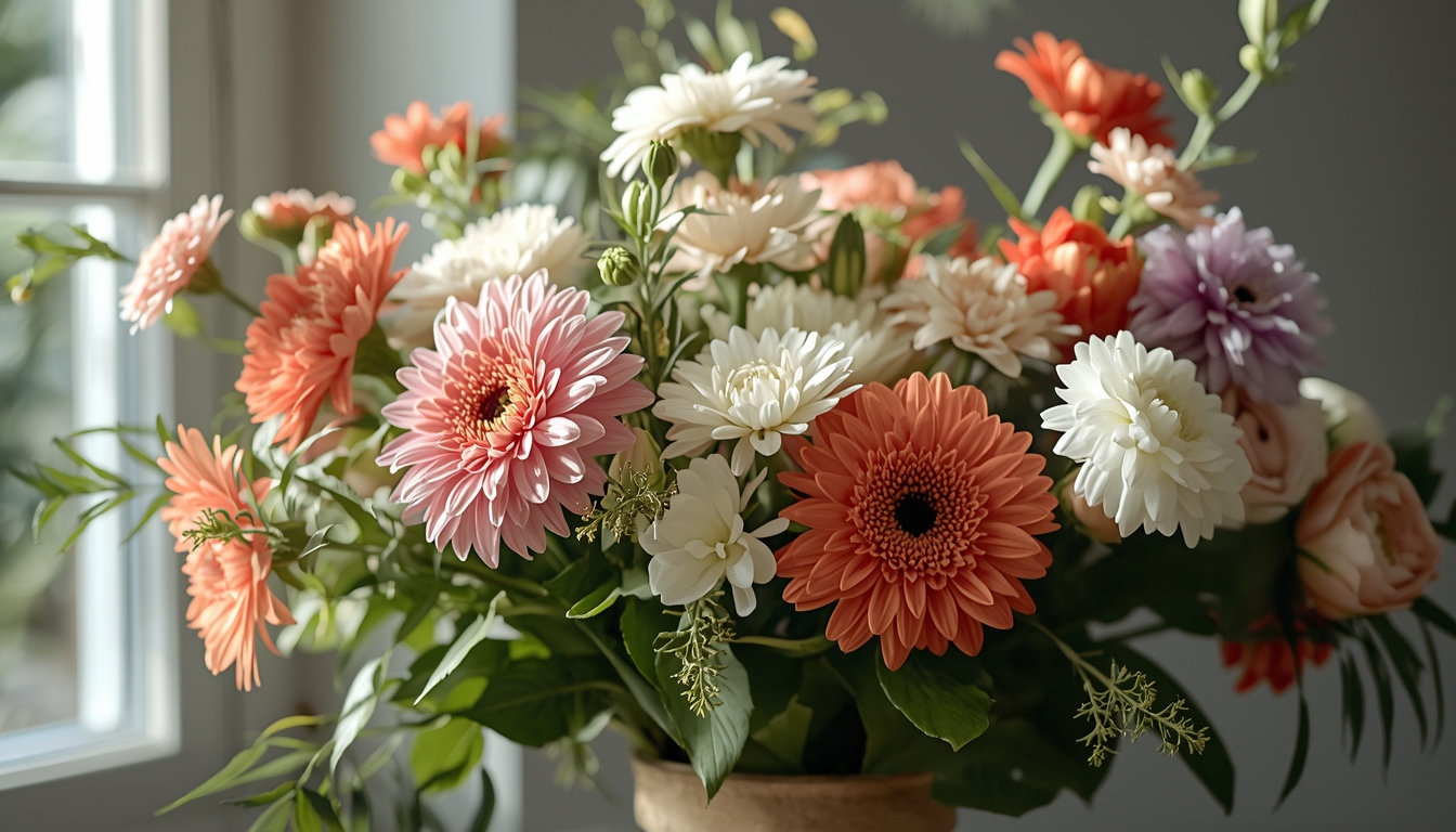 Fresh seasonal flowers